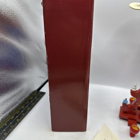 Santa's  Workbench Wood Windmill Christmas Nativity Pyramid 3 Tier Carousel - Picture 14 of 16